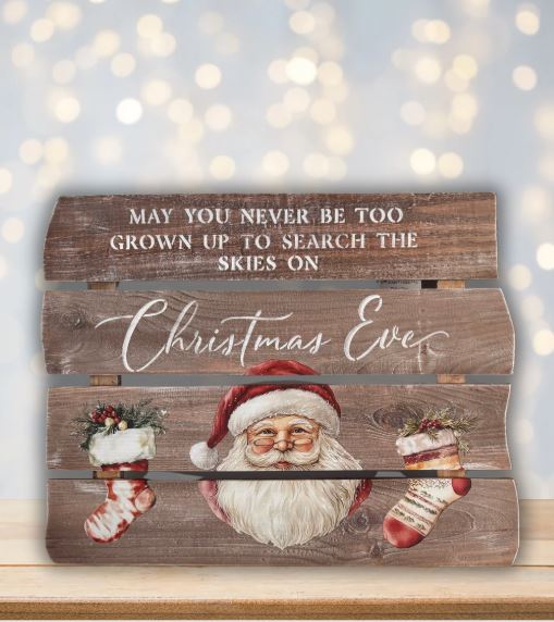 🎅 Rustic Christmas Magic: Create a “Search the Skies on Christmas Eve” Wood Sign 🌟