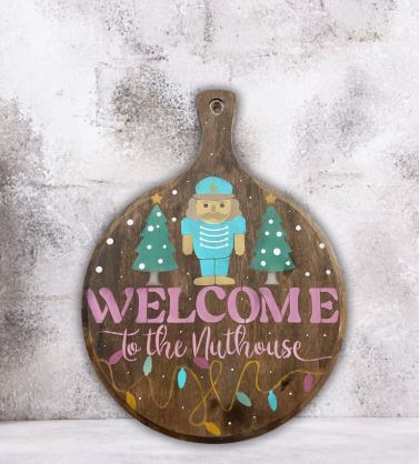 ✨ Welcome to the Nut House! Create a Whimsical Nutcracker Cutting Board 🎄