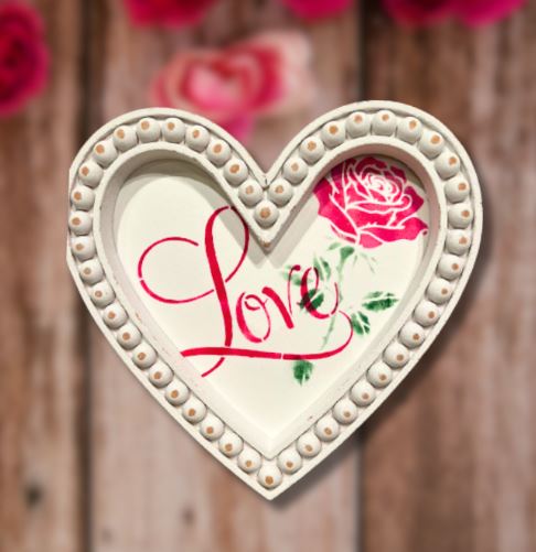 💘 Stencil a Sweet Valentine Heart Frame with Layered Love