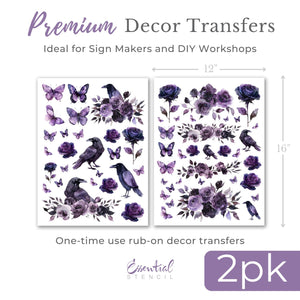 Mystical Garden Rub-on Transfer Set-Rub-on Transfer-Essential Stencil