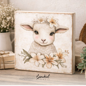 Lambs & Lilies Rub-On Transfer Set-Rub-on Transfer-Essential Stencil