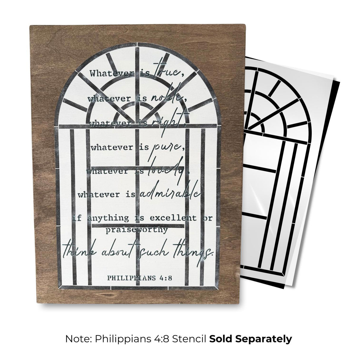 Layered Arch Window Stencil (2pk)-Collaboration-Essential Stencil