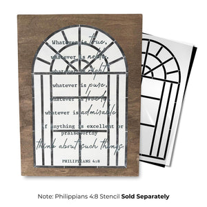 Layered Arch Window Stencil (2pk)-Collaboration-Essential Stencil