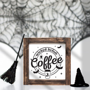 Wicked Before Coffee Mini Stencils (3 Pack)-Outdoors-Essential Stencil