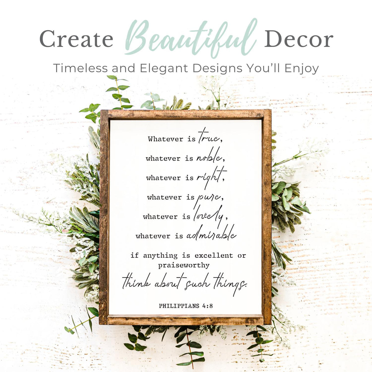 Philippians 4:8 Verse Stencil-Collaboration-Essential Stencil