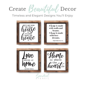 Sharon Hankins Timeless Home Stencil Bundle-Collaboration-Essential Stencil