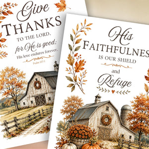 Autumn Faithfulness Transfer Set-Rub-on Transfer-Essential Stencil