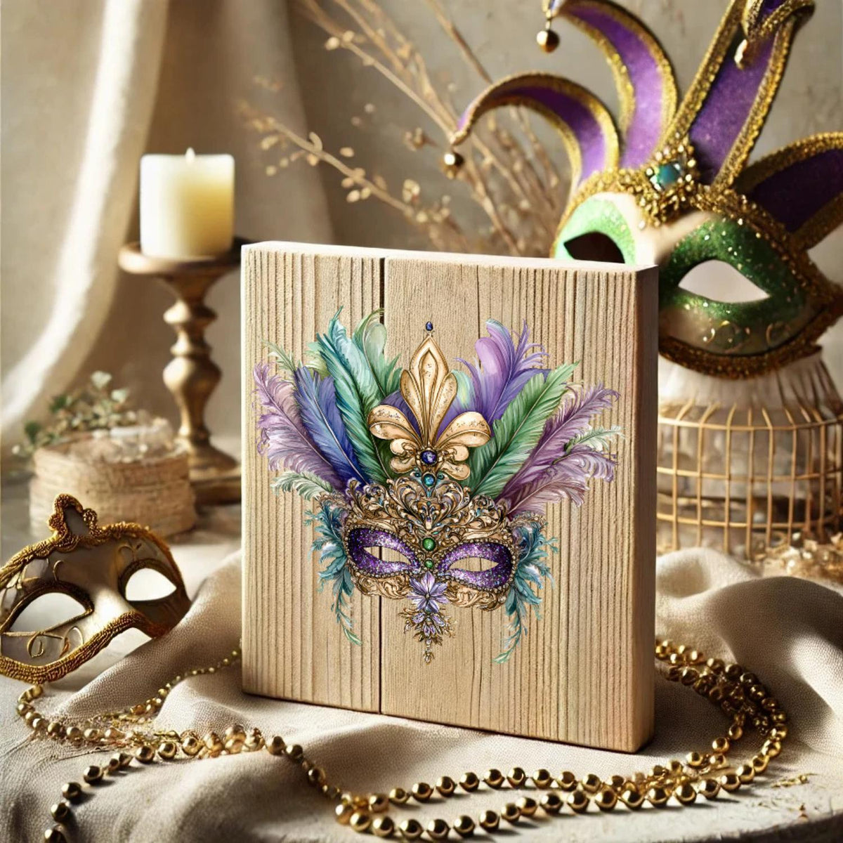 Mardi Gras Masquerade Rub-on Transfer Set-Rub-on Transfer-Essential Stencil