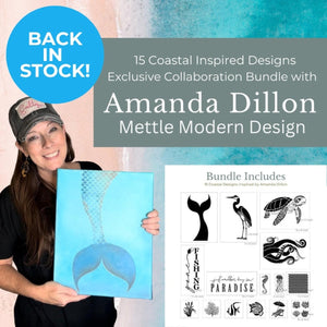 Amanda Dillon's Coastal Stencil Bundle-Stencils & Die Cuts-Essential Stencil
