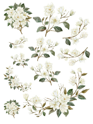 Magnolia Rub-on Transfer-Rub-on Transfer-Essential Stencil