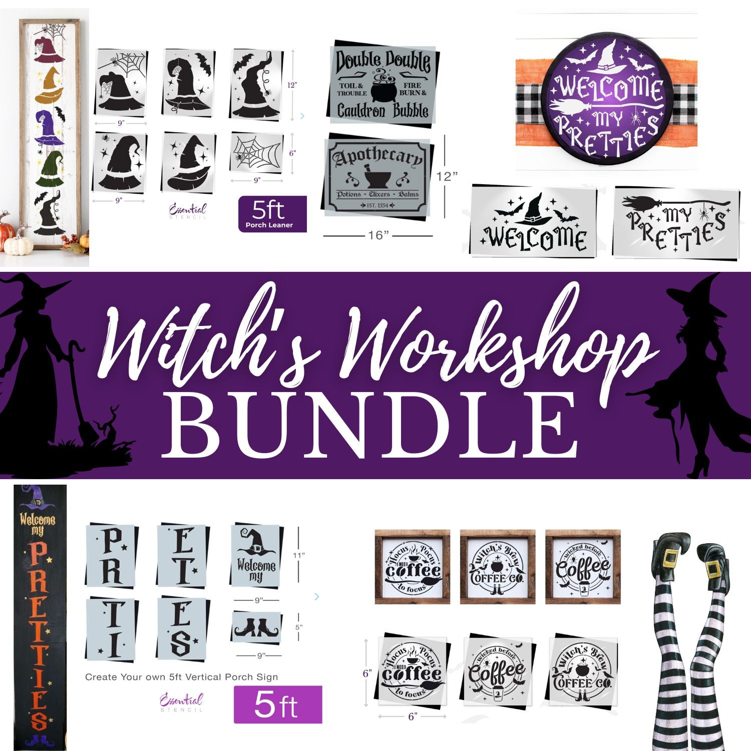 Witch's Workshop Bundle-workshop bundle-Essential Stencil