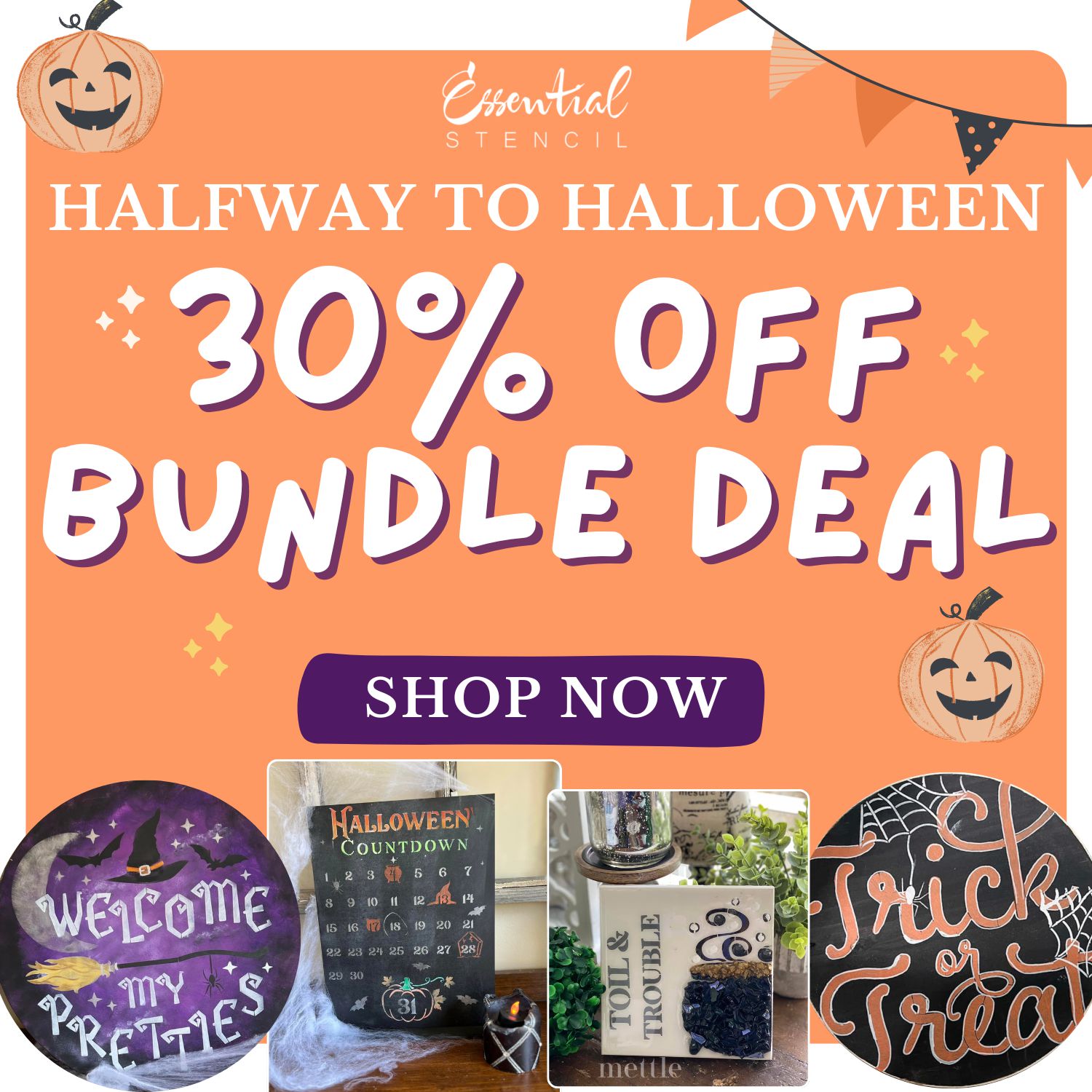 Halfway to Halloween Bundle Deal-Bundle-Essential Stencil