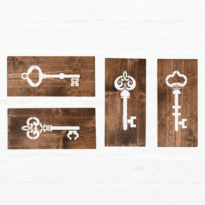 Antique Key Stencil Set (4pk)-Collaboration-Essential Stencil