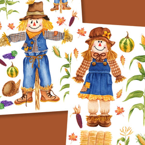 Scarecrow Rub-on Transfers-Rub-on Transfer-Essential Stencil