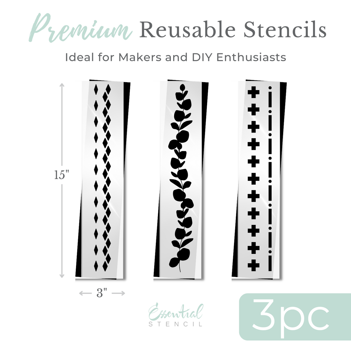 Sharon Hankins Timeless Home Stencil Bundle-Collaboration-Essential Stencil
