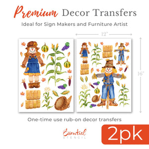 Scarecrow Rub-on Transfers-Rub-on Transfer-Essential Stencil