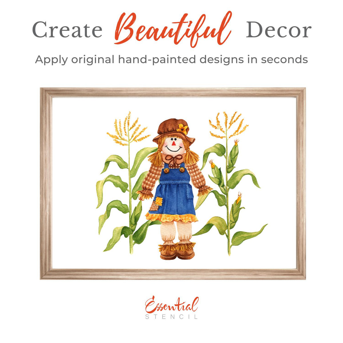 Scarecrow Rub-on Transfers-Rub-on Transfer-Essential Stencil