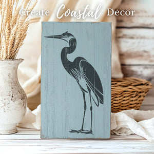 Harbor Heron Silhouette-Stencils & Die Cuts-Essential Stencil