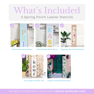 Spring Porch Leaner Bundle-Porch Leaner-Essential Stencil