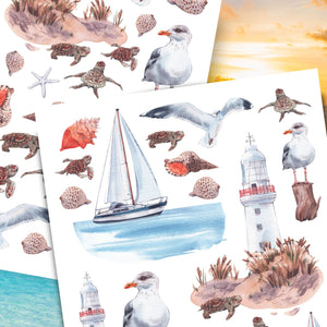 Coastal Rub-on Transfer Set-Rub-on Transfer-Essential Stencil