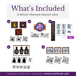The Wicked Maker Stencil Bundle-Halloween-Essential Stencil