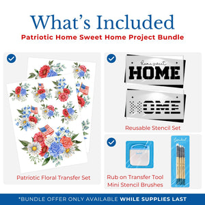 Patriotic Home Sweet Home Project Bundle-Patriotic-Essential Stencil