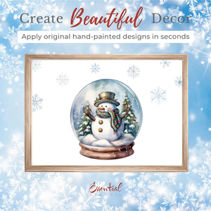 Merry Snowmen Rub-on Transfers-Rub-on Transfer-Essential Stencil