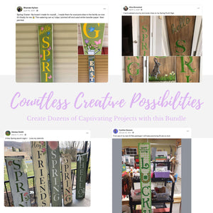 Spring Porch Leaner Bundle-Porch Leaner-Essential Stencil