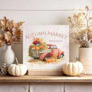 Vintage Autumn Trucks Rub-on Transfer Set-Rub-on Transfer-Essential Stencil