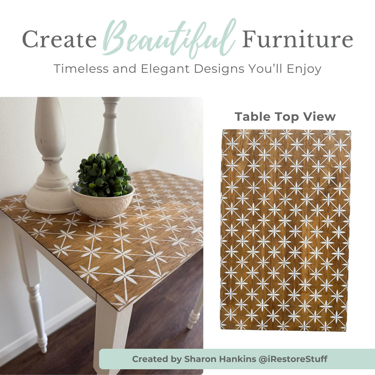 Sharon Hankins Timeless Home Stencil Bundle-Collaboration-Essential Stencil