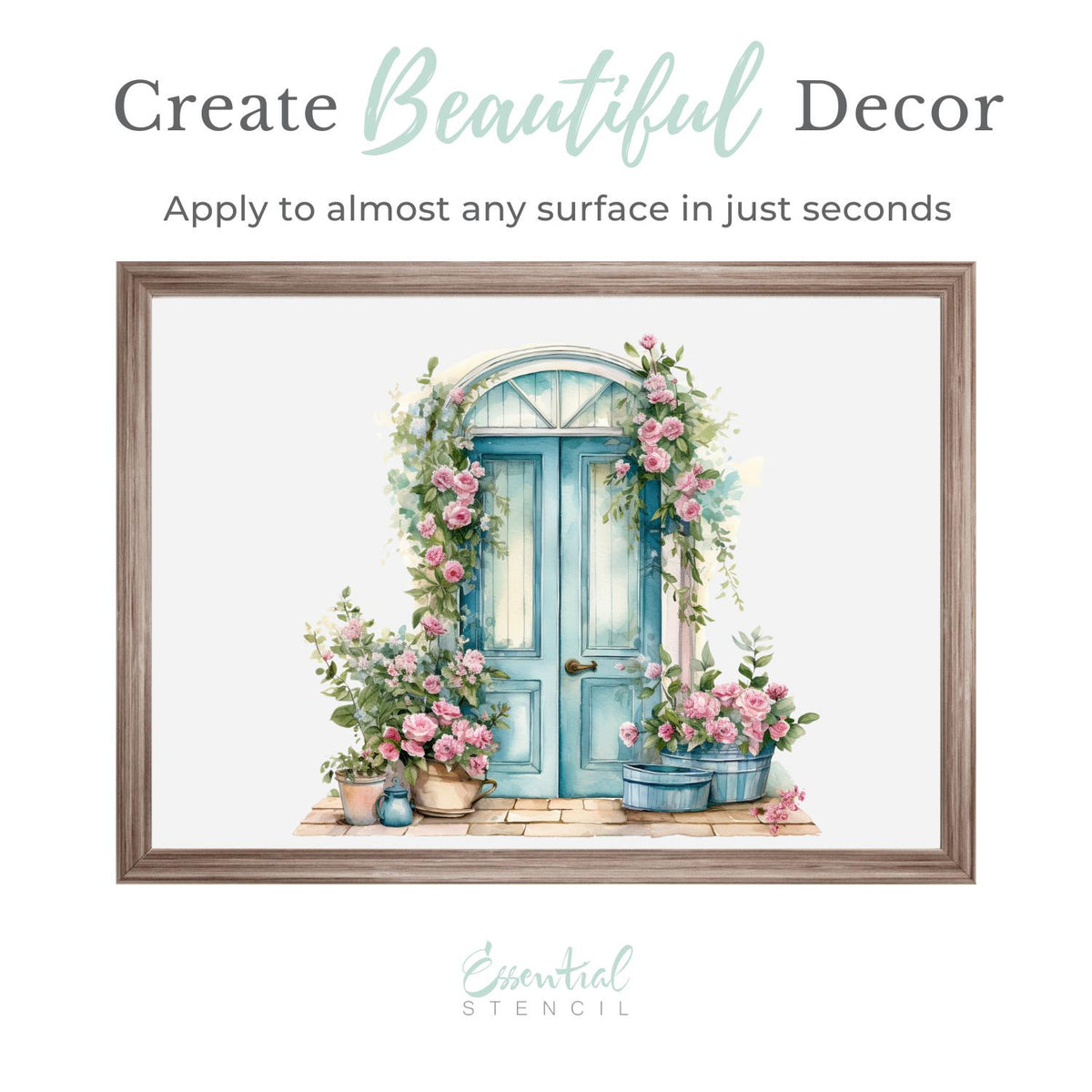 Vintage Windows & Keys Rub-on Transfer-Rub-on Transfer-Essential Stencil