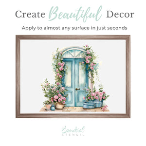 Vintage Windows & Keys Rub-on Transfer-Rub-on Transfer-Essential Stencil