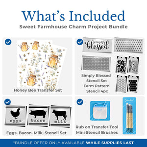 Sweet Farmhouse Charm Project Bundle-Bundle-Essential Stencil