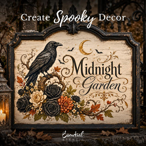 Midnight Garden Transfer Set-Rub-on Transfer-Essential Stencil