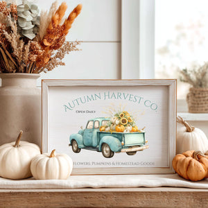 Vintage Autumn Trucks Rub-on Transfer Set-Rub-on Transfer-Essential Stencil