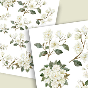 Magnolia Rub-on Transfer-Rub-on Transfer-Essential Stencil