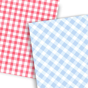 Gingham Pattern-Rub-on Transfer-Essential Stencil