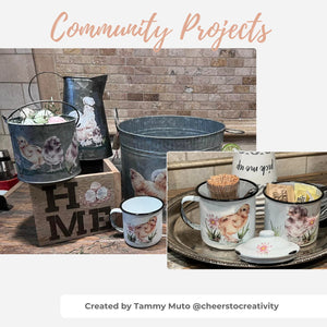 Silkie Chicken Rub-on Transfers-Rub-on Transfer-Essential Stencil