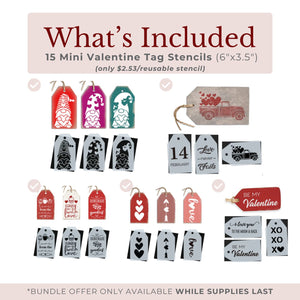 Be My Valentine Stencil Bundle-Essential Stencil
