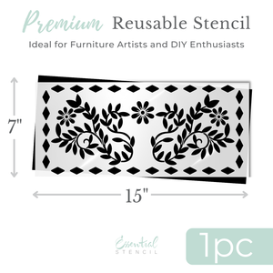 Bone Inlay Pattern Stencil-Collaboration-Essential Stencil