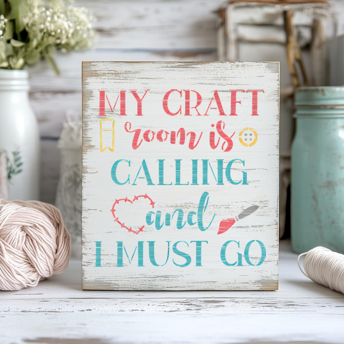 Live Love Craft 6x6 Mini Stencil (4pk)-Mother's Day-Essential Stencil