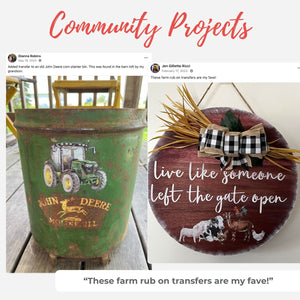 Homestead Americana Rub-On Transfer Bundle-Bundle-Essential Stencil