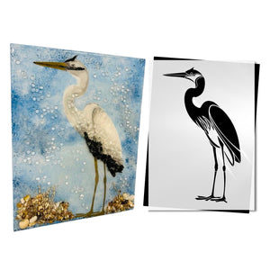 Harbor Heron Silhouette-Stencils & Die Cuts-Essential Stencil