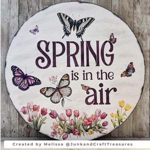 Spring is in the air Stencil 12x12-Spring-Essential Stencil