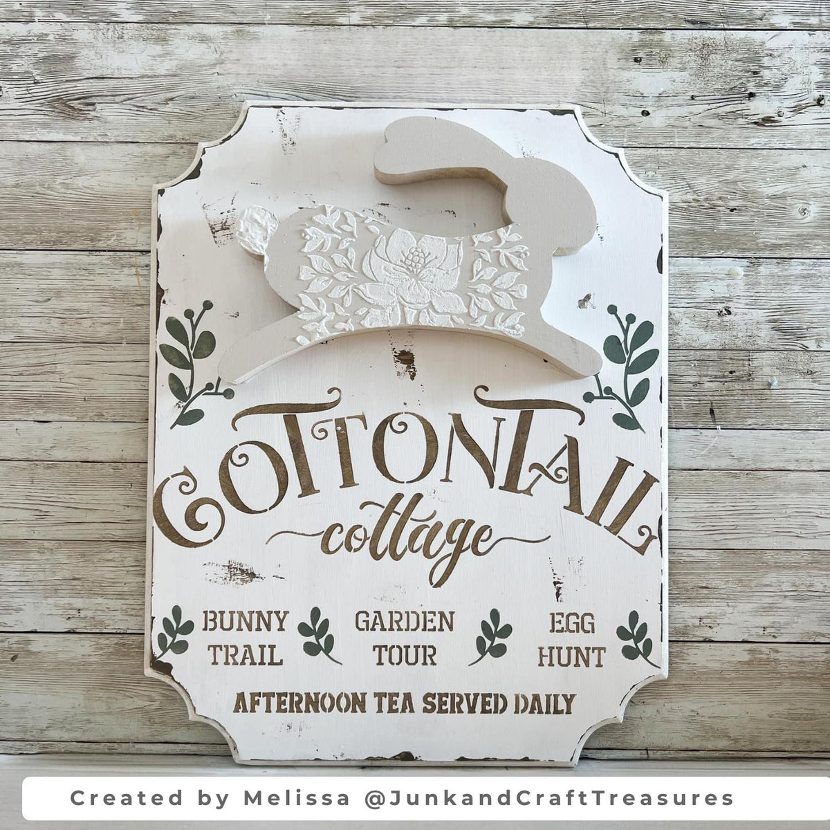 Cottontail Cottage 12x10-Spring-Essential Stencil