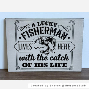 Fisherman Stencil Set | 2pk-Essential Stencil