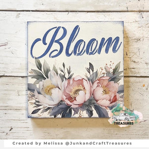 Bloom. Grow. Sprout Mini Tag Stencils (3pk)-Spring-Essential Stencil