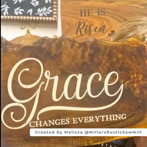 Grace Changes Everything Stencil-Scripture-Essential Stencil