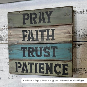 Faith 1 Inch Words-Easter-Essential Stencil