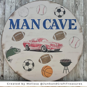 Customizable Sports Welcome-Fathers Day-Essential Stencil